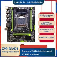 X99 LGA2011-3 Dual Channel DDR3/DDR4 64GB ECC Memory Slot M.2 PCIE16X USB3.0 SATA3.0 Motherboard