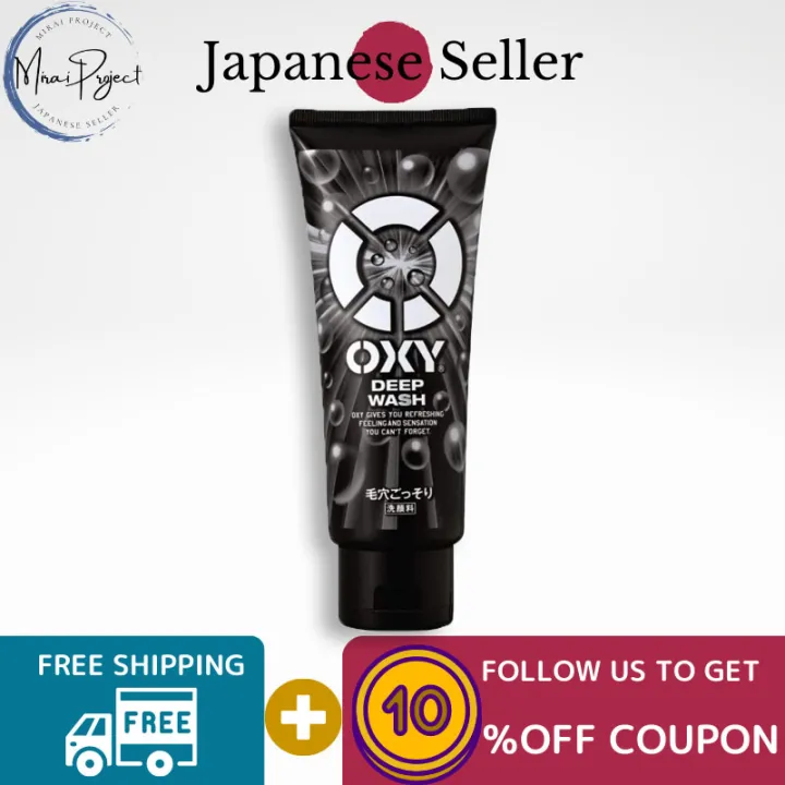 [Direct from Japan] ROHTO OXY Face Wash Deep Wash 130g 200gScrub