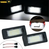 2PC Number Plate lights Rear Licence Number Plate Lamps For Audi A1 A4 B8 A5 S5 A6 S6 A7 Q5 TT TTS 2D For VW Canbus 6000K White