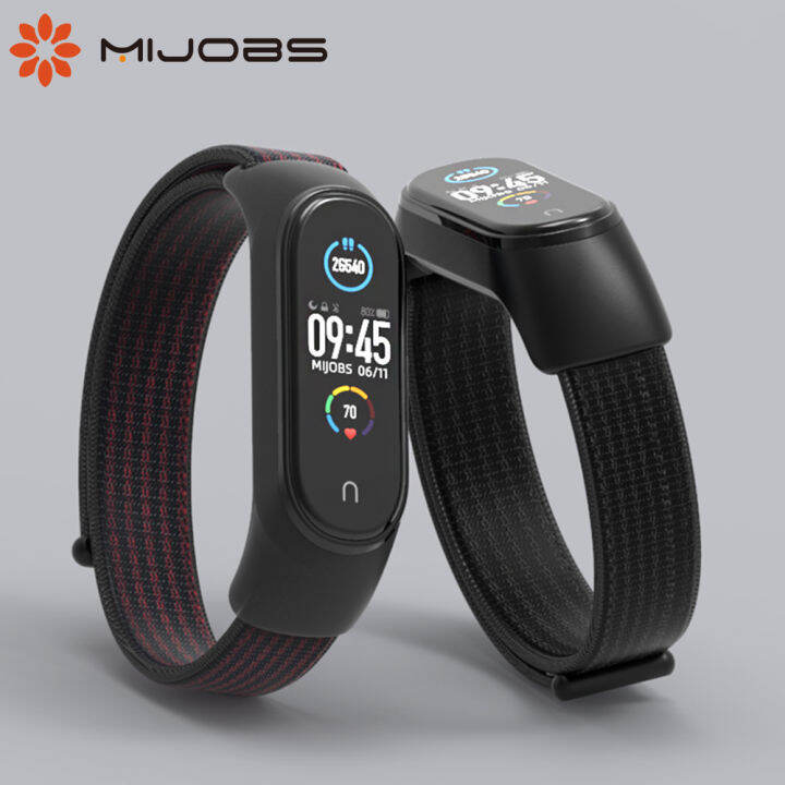 MIJOBS Mi Band 5 / Mi Band 6 / Mi Smart Band 6 Strap For XiaoMi Band 5 ...