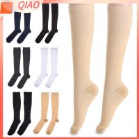 QIAO 1 Pair ดูแลสุขภาพ ป้องกันข้อเท้า สนับสนุนซุ้มประตู ถุงเท้าการบีบอัด unisex ถุงน่องสูง บรรเทาอาการปวด ถุงเท้าขาเส้นเลือดขอด