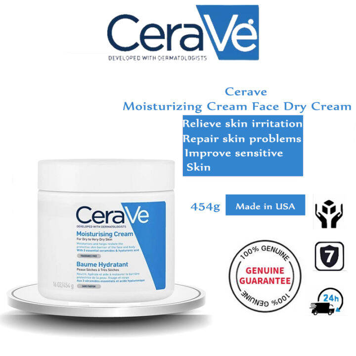 CeraVe Moisturizing Cream Face Dry Cream Face Acne Antiaging Ladies