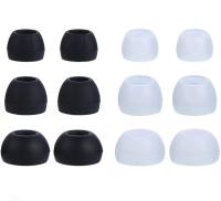 12Pcs Silicone Replacement Ear Buds Tips For Audio-Technica Skullcandy Monster Sony Ultimate JVC Most in Ear Headphones Wireless Earbud Cases