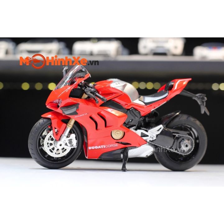 Xe Mô Hình Ducati Panigale V4 S Corse 118 Maisto  Đỏ Trắng   Shop Xe Mô  Hình Tĩnh