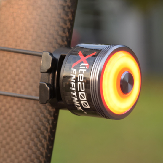 Enfitnix đèn đuôi xe đạp thông minh xlite200 mới nhất đèn led cảnh báo ban - ảnh sản phẩm 4