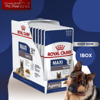 Royal canin maxi ageing 8+ pouch 1 box อาหารเปียกสำหรับสุนัขพันธุ์ใหญ่ อายุ 8 ปีขึ้นไป ยกกล่อง