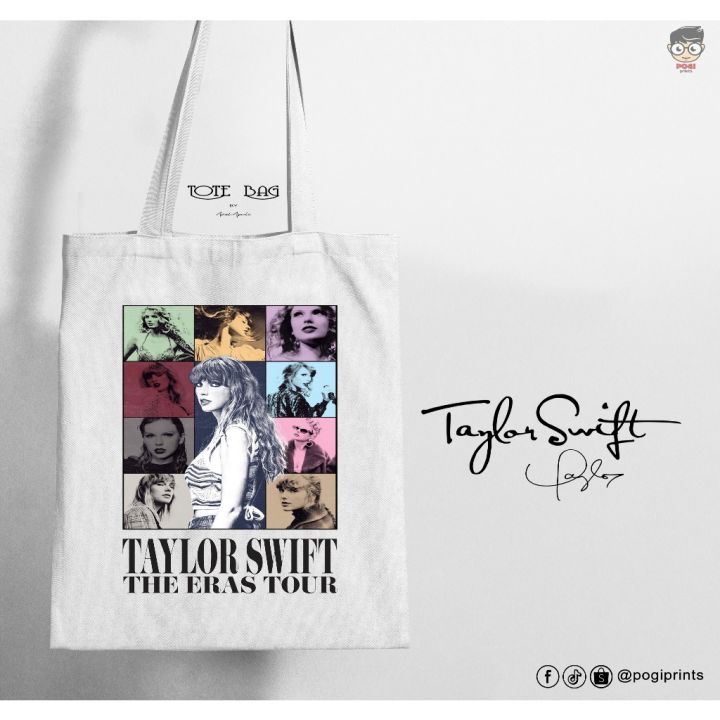 Taylor Swift The Eras Tour Tote Bag with Zipper - FREE STICKER | Lazada PH