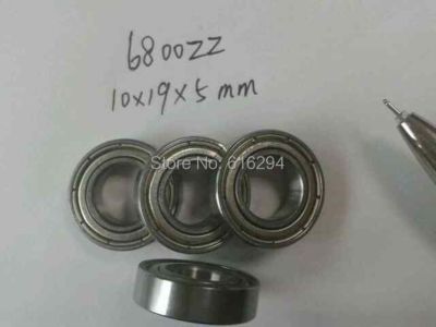 Free shipping--- 6800zz thin miniature bearings 10x19x 5mm 10PCS 6800ZZ bearing