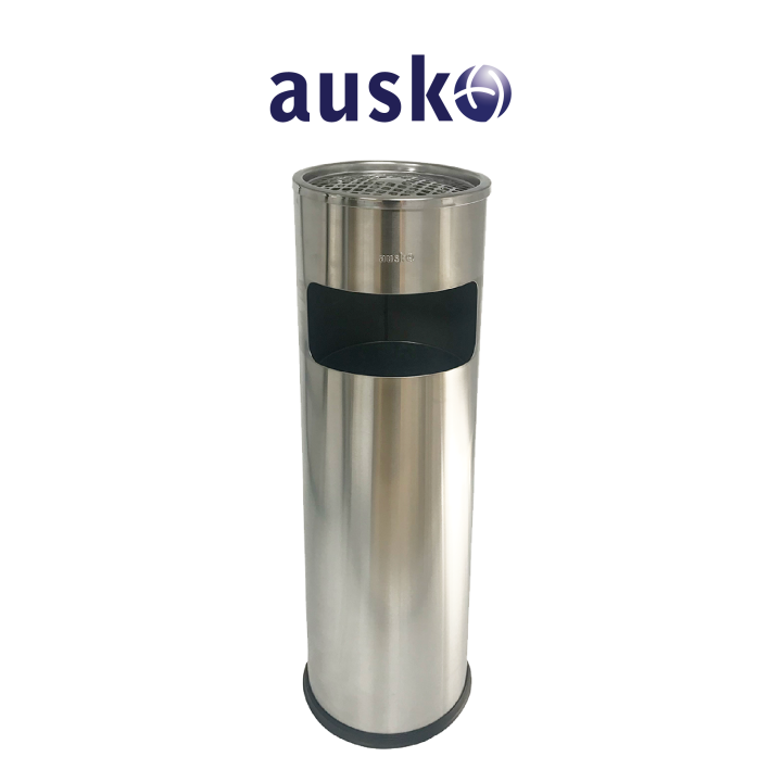AUSKO AT9 Ashtray Lobby Dustbin 28L, Dustbin, Waste Bin, Trash Bin