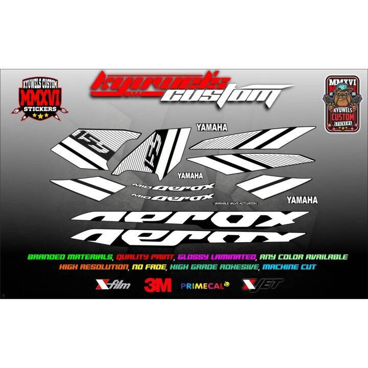 YAMAHA AEROX STOCK DECALS Lazada PH