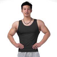 Muscle male quick-drying vest breathable absorb sweat running for fitness training basketball leisure h sleeveless T-shirt