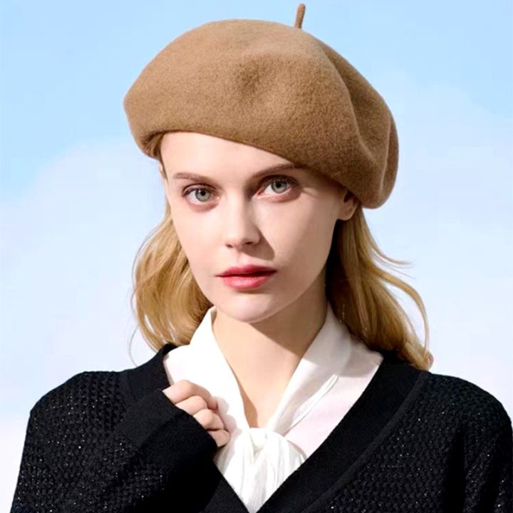 felt-beret-hat-for-women-womens-flat-cap-beret-french-beret-hat-for-women-solid-color-berets-for-women-autumn-beret-hats-for-girls