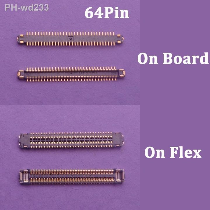 2-5pcs-64pin-lcd-display-fpc-connector-on-board-for-samsung-galaxy-s9-s9-plus-g960-f-u-s9-g965-g965f-note-8-n950-screen-flex