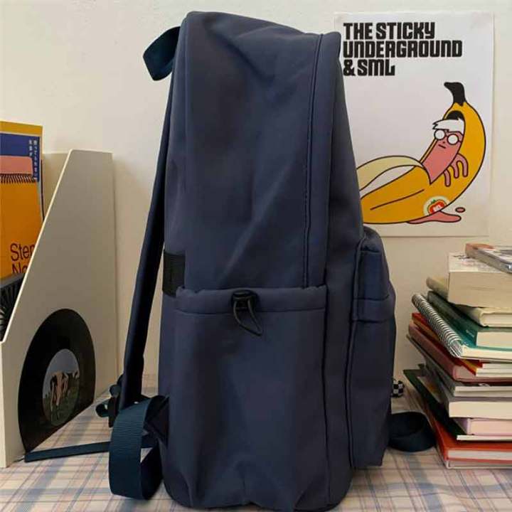กระเป๋าสะพายใส่หนังสือฮาราจูกุญี่ปุ่นย้อนยุคกระเป๋านักเรียนอเนกประสงค์ความจุขนาดใหญ่