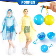 FONKEN Áo Mưa Poncho Di Động Cho Cả Nam Và Nữ Áo Mưa Móc Chìa Khóa Áo