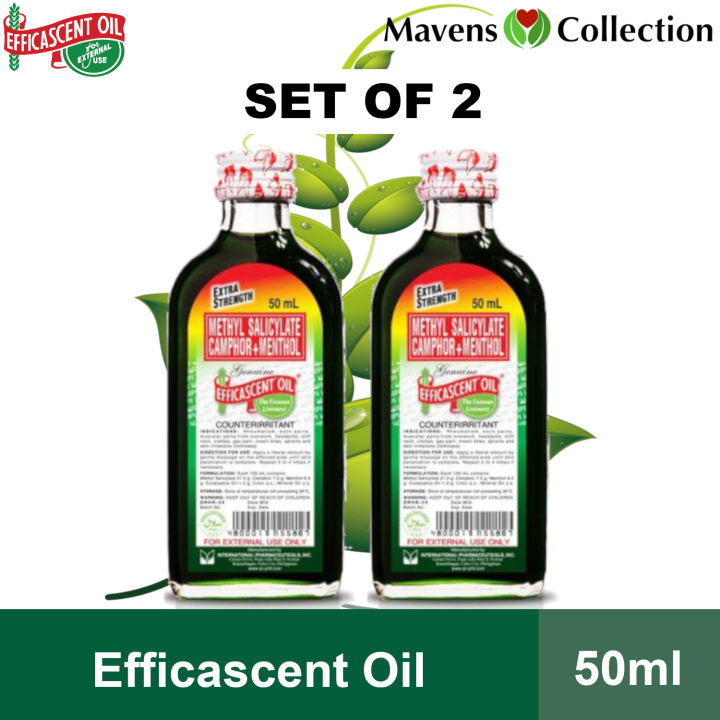 Efficascent Oil Extra Strength 50mL Methyl Salicylate Campor + Menthol ...