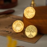 ✤❣✌ 3D Embossed Wax Seal Stamp Vintage Sealing Wax Stamp Head For Scrapbooking Cards Envelopes Wedding Invitations Gift Packaging