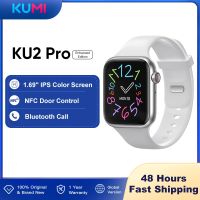 KUMI KU2 Pro สมาร์ทวอทช์ขนาด1.69นิ้วโทรผ่านบลูทูธเครื่องวัดอัตราการเต้นของหัวใจตรวจวัดความดันโลหิตระบบ NFC Payment KirkCr