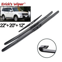 Wiper Front &amp; Rear Wiper Blades Set For Mitsubishi Pajero Shogun Montero V80 2007 - 2015 Windshield Windscreen 22"20"12"