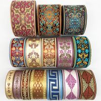 [HOT!] 1M Ethnic Embroidered Jacquard Ribbons Trim DIY For Decoration Handcraft Apparel Sewing Headwear Lace Fabric HB165