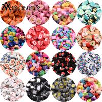 【CW】❏  30/50/100Pcs Polymer Clay Beads Mixed Fruit Loose Jewelry Making Diy Necklace Earrings Accessories