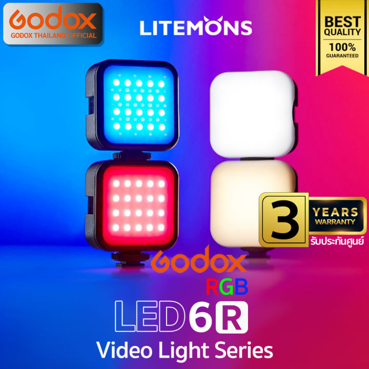 godox-led-6r-rgb-litemons-6w-3200k-6500k-1800mah-รับประกันศูนย์-godox-thailand-3ปี-led6r