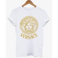 New Product Popular VERSACE Printed  Fashion Men Gym 100% Cotton T-shirt Happy Birthday Christmas Valentines Day Gift  OT7B