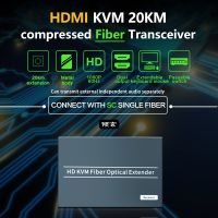 ♟₪ HDMI to SC Fiber Optic Converter HD 1080P HDMI Fiber Optic Video Extender KVM USB Loop to HDMI Fiber Transmitter Receiver 20km