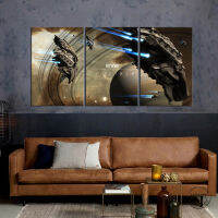 Amarr Spacecraft EVE Online Fantasy Video Game Cool Wall Decor Art Print Poster-Unframed