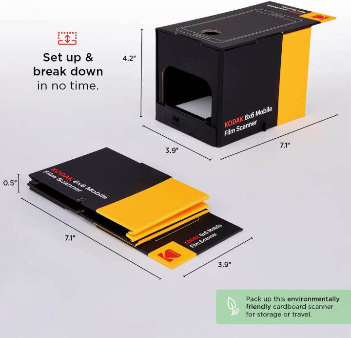 kodak-6x6-mobile-film-scanner-convert-and-save-6x6-slides-amp-negatives-120-amp-220-film-formats-to-your-smartphone-eco-friendly-cardboard-scanner-box-led-light-panel-amp-gloves