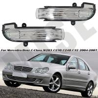 สำหรับ Mercedes-Benz C-Class C230 W203 C240 C32 2005 2006 2007 4ประตูกระจก LED สัญญาณไฟเลี้ยว2038201521 2038201621