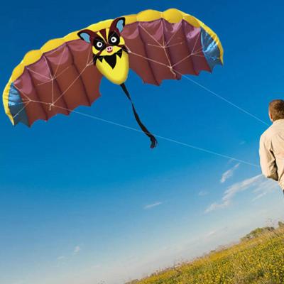 【cw】Bat Design Kite Dual Line Flying Kites Beach Kite for Outdoor Hiking Boys ！