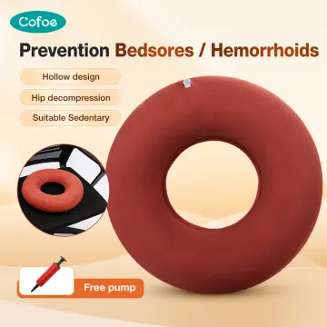 Inflatable Piles Hemorrhoid Pad Postpartum Cushion Bedsore Pad Hemorrhoid Pillow Donut Cushion Cushion Anti-pressure Pad Red