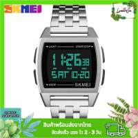 SKMEI 1368 นาฬิกาสายสแตนเลส ปรับสายได้ไม่ต้องตัดสาย กันน้ำ 100% ระบบดิจิตอล นาฬิกาแฟชั่น นาฬิกาทางการ นาฬิกาทำงาน รุ่นใหม่ล่าสุด ของแท้