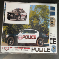 110 18 RC car Simulation Police Shell Body Sticker Decorative Sticker 911 Transformers Police Drift Short Truck Crawler