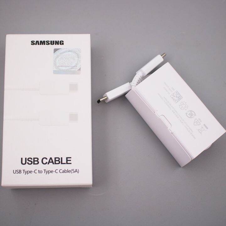 samsung-usb-c-ขนาด45w-25w-เพื่อพิมพ์-c-pd-2-0กล่องอย่างดี-galaxy-สายชาร์จเร็ว5a-สาย-m-สำหรับพับ1-1-5-z