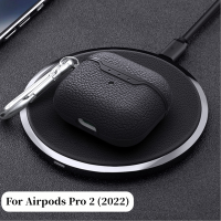 For Airpods Pro 2 Gen 2022 Case With Carabiner Lychee Texture Wireless Headphone Cover Earphone Funda Coque For Airpods 3 Pro 2 Headphones Accessories