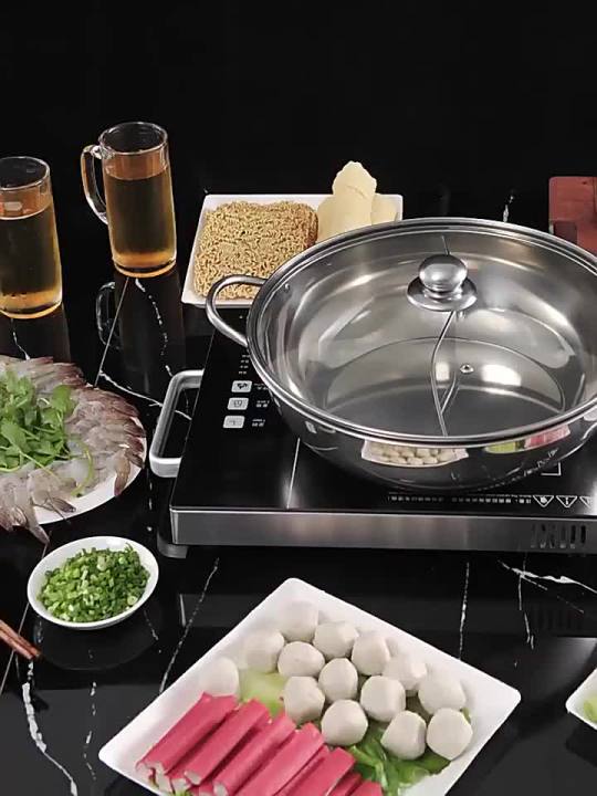 Hot Pot Induction Cooker Chinese Fondue 304 Stainless Steel Hotpot