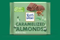 Ritter Sport Caramelized Almonds น้ำหนัก 100 กรัม BBF 11/12/23