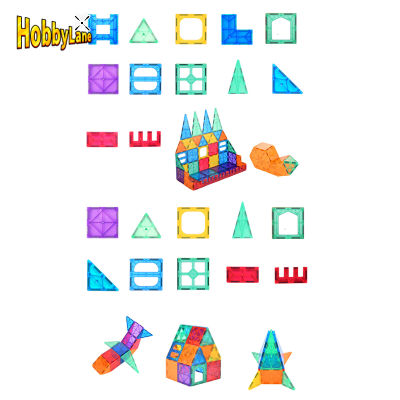 ฮอบบี้ของเล่นเพื่อการศึกษาตัวต่อแม่เหล็ก3มิติ48ชิ้น/78ชิ้น,ของเล่นก่อสร้างบล็อกตัวต่อแม่เหล็กสำหรับเป็นของขวัญเด็ก