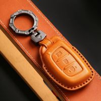 Smart Key Cover Leather Case Car Keyring Shell for Hyundai Tucson Santa Fe Rena Sonata Elantra Creta Ix35 Ix45 I10 I30 I40