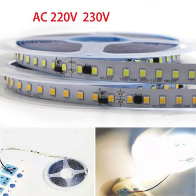 Led Strip Light 220V 2835 120LEDs/M 5M 10M 20M IP20 IP67 Waterproof White Warm White Natural 220 V LED Tape For Decoration Room