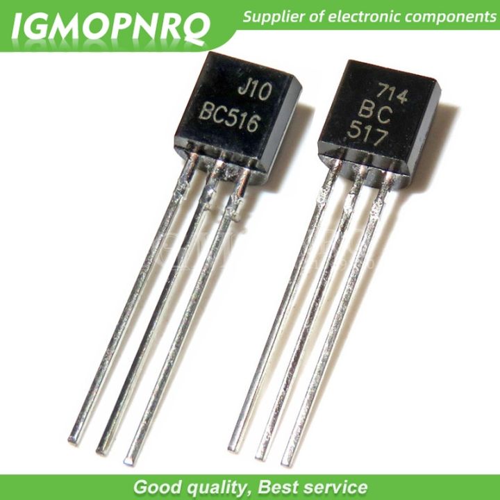 50pcs/lot BC516 + BC517 EAach 25pcs/lot NPN PNP Transistor TO 92  Triode Transistor New Original Free Shipping
