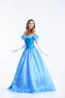 ชุดเจ้าหญิง ซินเดอเรลล่า เจ้าหญิงซินเดอเรลล่า Dress for Princess Cinderella Suit Disney Costume Party Movie Cosplay Fancy Outfit : CP248 AC44.3