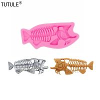 【YF】 Fish bone Moldhandmade mold for crafts made with silicone food Polymer chocolate cake Biscuit Clay Silicone