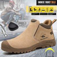 Unisex Work safety shoes electric welding steel toe cap anti-smashing anti-piercing Breathable men women Sneakers protective