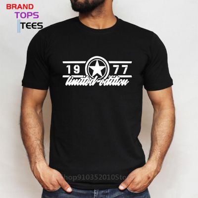 70S Clothing Limited Edition Men Short Sleeves Born In 1977 T-Shirt Made In 1977 Tshirt FatherS Birthday Gift Tee Shirt