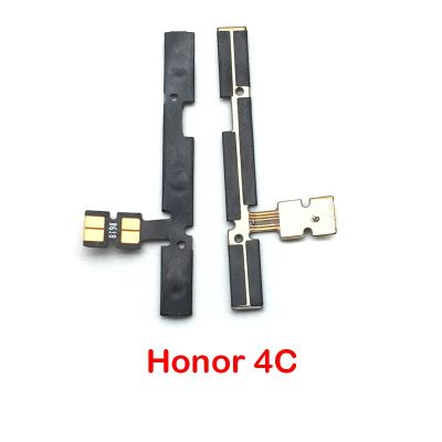 สำหรับ Huawei Honor 4C Pro 6X 7X 6 7 Plus 8 9 10 20 Lite 30 30S Pro กุญแจปุ่มเปิดปิดอัจฉริยะปุ่มที่ปรับเสียงขึ้นลงข้างสายเคเบิลงอได้
