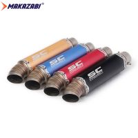 2 นิ้ว/51mm Universal รถจักรยานยนต์ท่อไอเสียท่อ Escape ดัดแปลงท่อไอเสียท่อ Canister Muffler ท่อสำหรับ Honda KAWASAKI Yamaha KTM Aprilia Benelli Bajaj Suzuki Ducati ฯลฯ