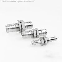 ❈ 3mm 4mm 6mm 8mm 10mm 12mm 14mm 16mm 19mm 20mm 25mm 32mm Hose Barb Bulkhead 304 Stainless Steel Barbed Pipe Fitting Connector